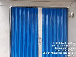 pasang folding gate baru