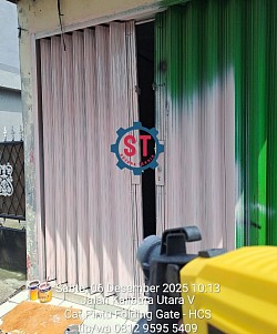 tukang cat pintu folding gate murah mampang
