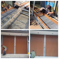 pasang folding gate baru