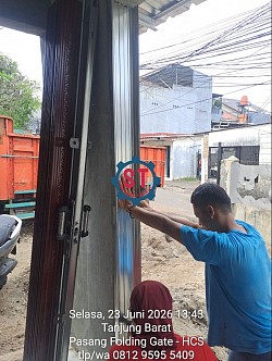 Pasang folding gate baru pejaten barat